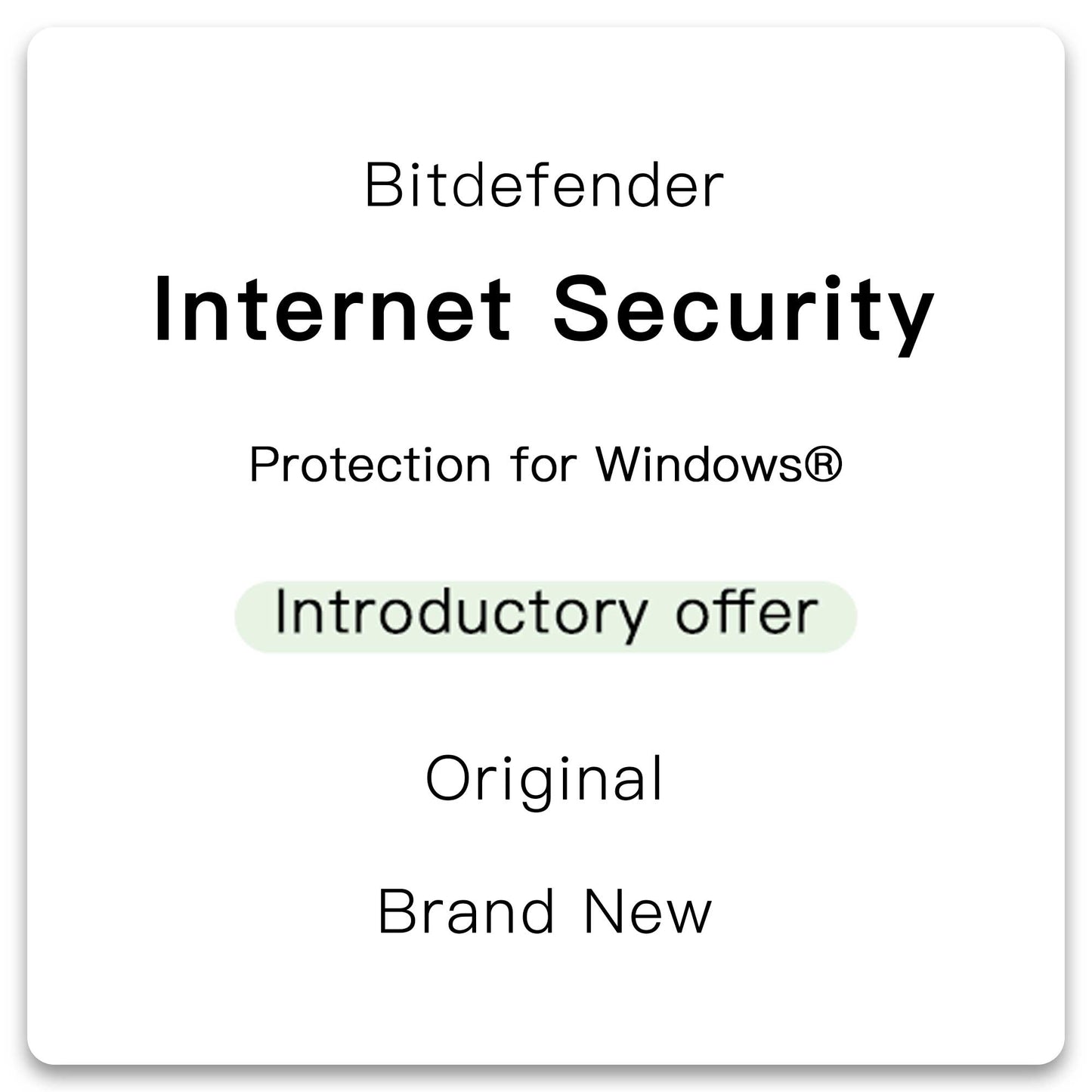 Bitdefender Internet Security 2024 (Pre-paid subcription)